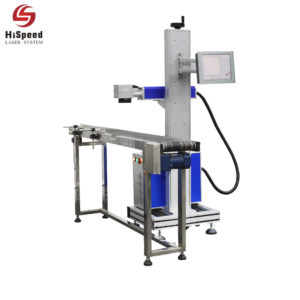 hispeed flying fiber laser marking machine