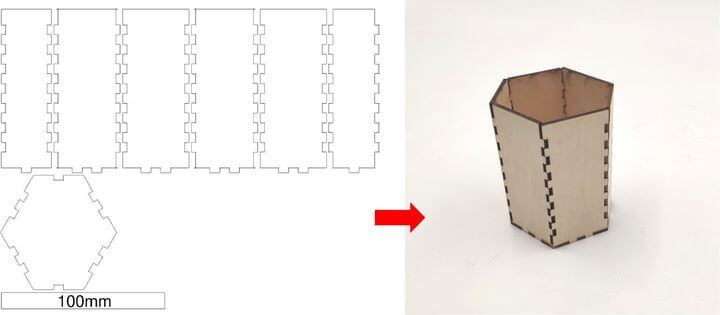 laser cutting drawing design tool