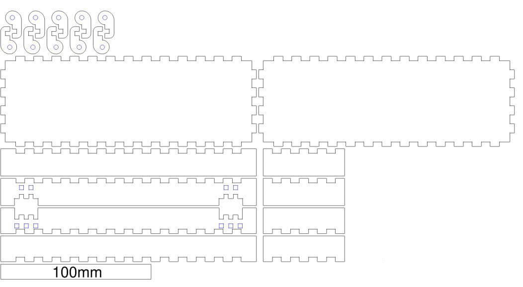 laser cutting drawing design tool