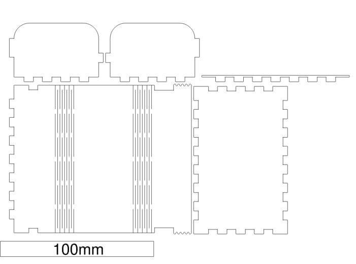 laser cutting drawing design tool