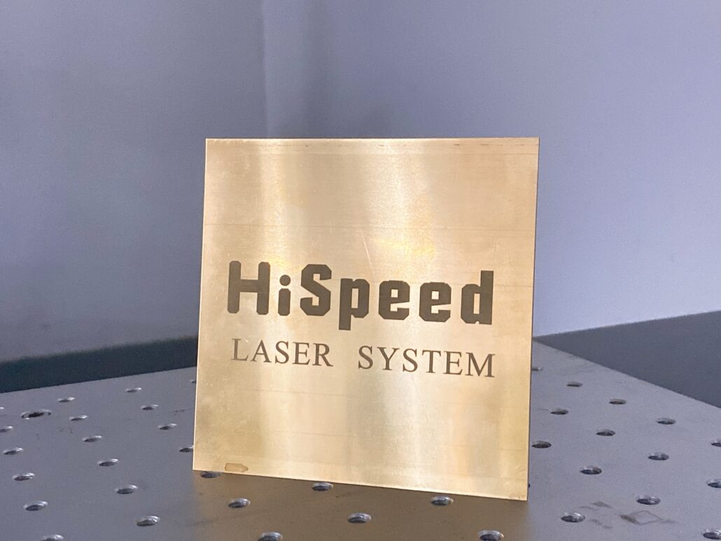 Laser Engravable Plates Black On Brass Plated Steel