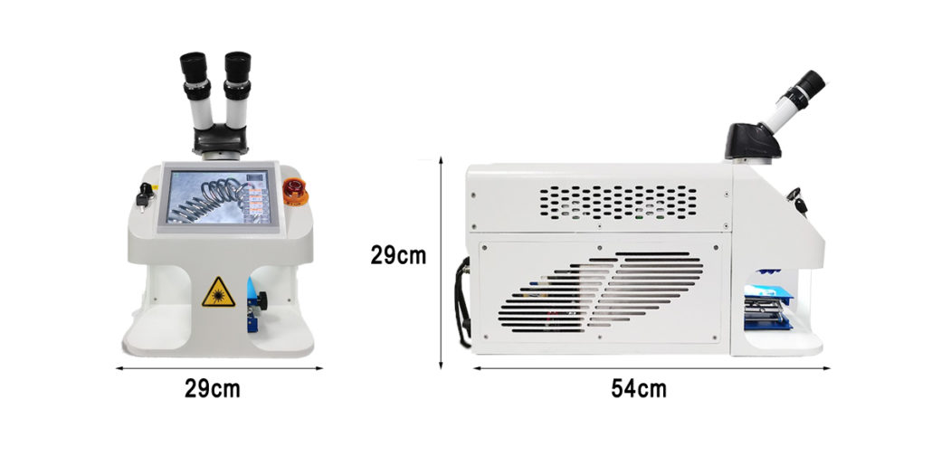 400W Mini Soldador por Punto Oro Plata Joyería Máquina de Soldadura Láser  con Mango Herramienta 110V DX-50A