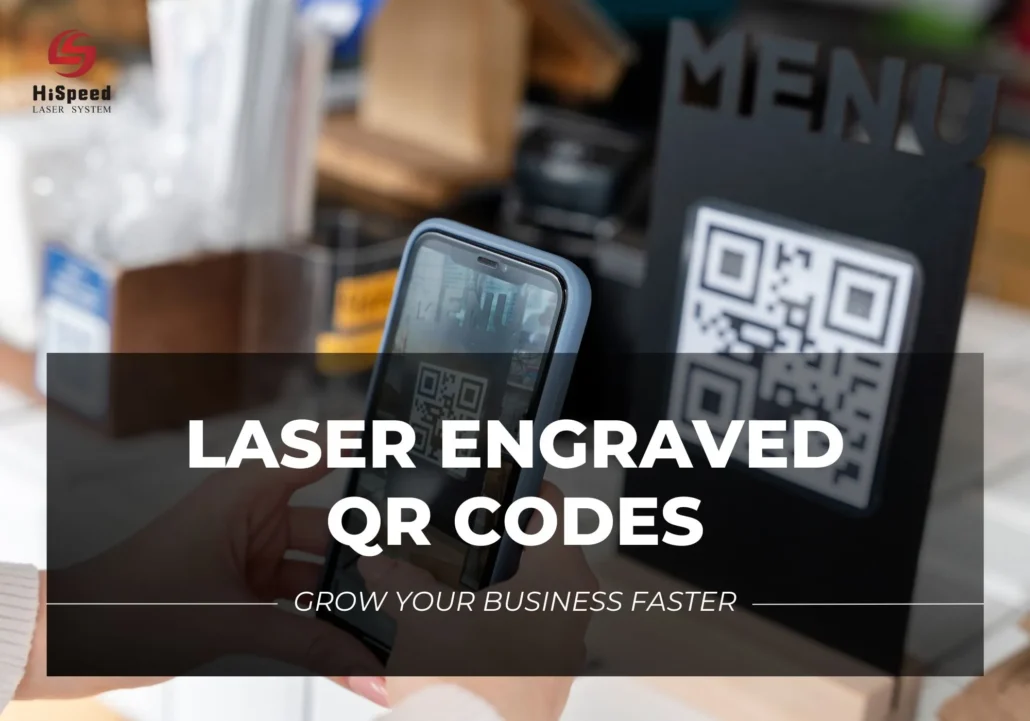laser engraved QR code hispeed laser