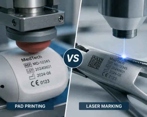 Tampographie ou marquage laser : deux techniques d'identification des dispositifs médicaux